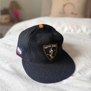 Fighting Saints Black Fitted Wool Cap